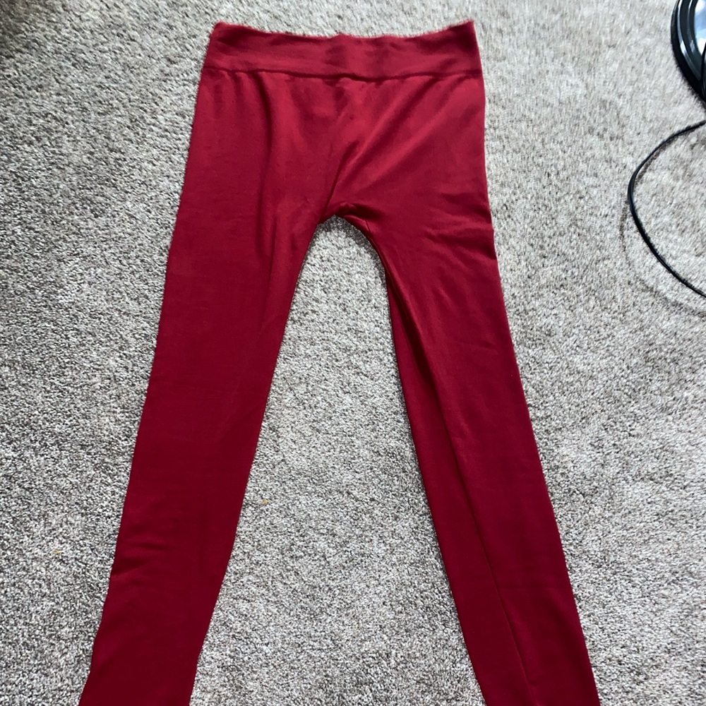 Thick Wine Leggings <keep you warm>